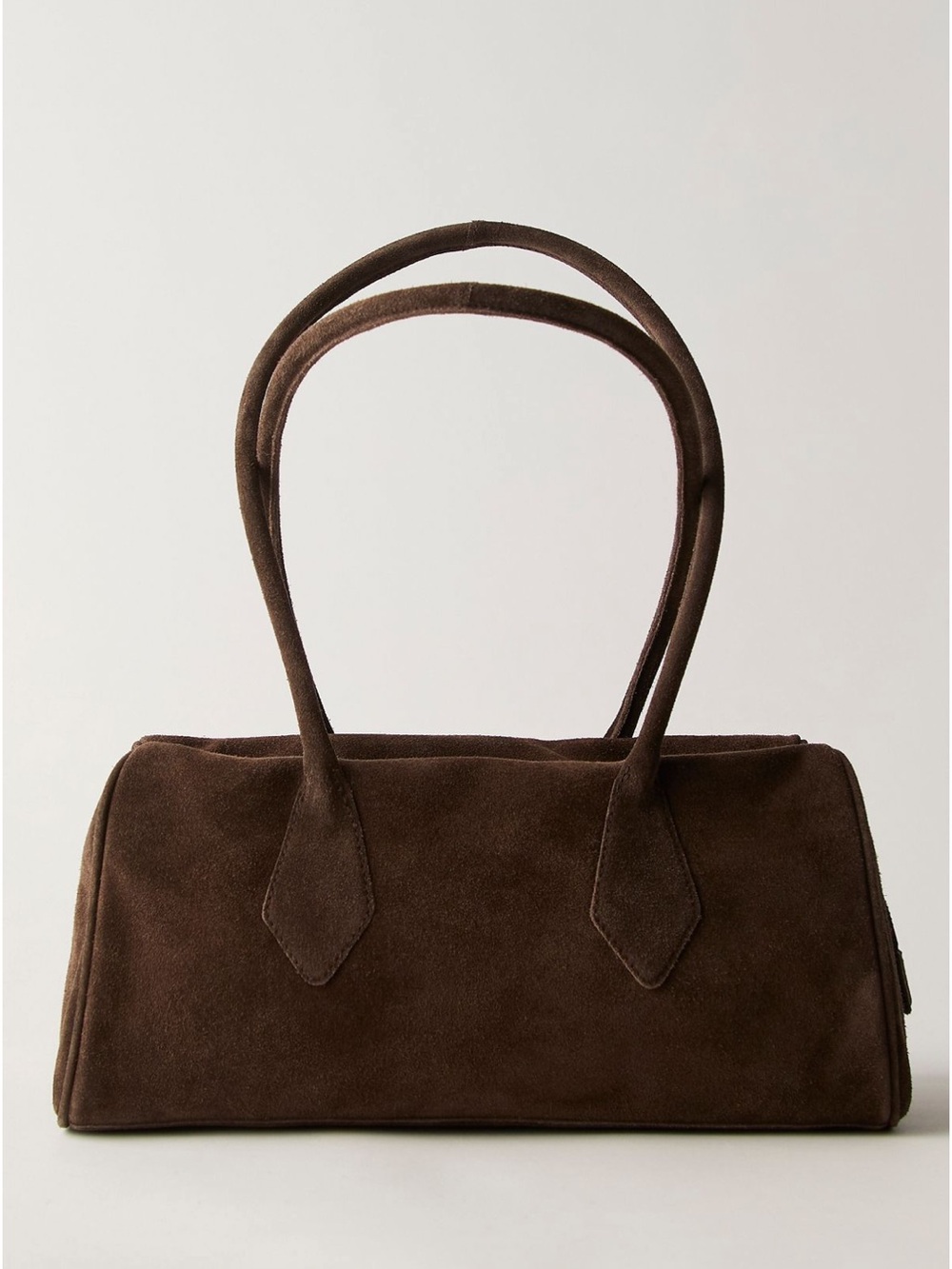 Free People Suede Barrel Bag in Apricot (pink) 🍌 Banana , and Chocolate 🍫 !! - Picture 5 of 9